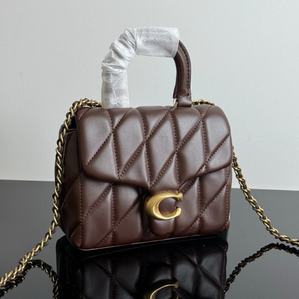 COACH TABBY TOP HANDLE BAG WITH QUILTING